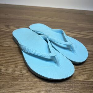 ARCHIES Arch Support Thong Flip Flop Sandal Blue Mens 7 / Womens 8